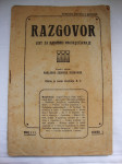 RAZGOVOR ,List za narodno prosvječivanje 1920.Zagreb