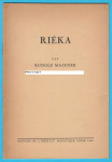 RIEKA (Rijeka - Fiume) par Rudulf Maixner - stara knjiga (Sušak 1945.)