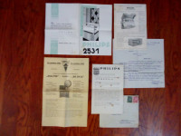 Stara uputstva za rad RADIOAPARATA PHILIPS I BALTIK