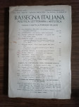 Tomaso Sillani (ur.) : Rassegna italiana : kolovoz-rujan 1938.