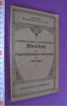 Worterbuch zur franzosische konversations grammatic 1926