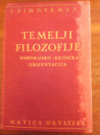 S. Zimmermann Temelji filozofije Historijsko kritička orijentacija