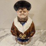 19.st. Mouzin-Lecat & Cie Nimy – antikni barbotine vrč Ribar