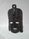 Afrička plemenska drvena maska (Jambo Kenya tribal dekoracija) ručno r