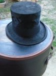 Antikvitetni cilindar šešir marke C&P HABIG sa orginalnim koferom RRR