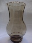 Antique brown glass  vase - vaza ricasti rubni vrh  100 KN