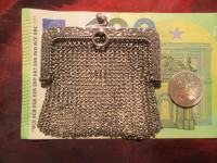 Art nouveau florealni damski novčanik, srebro, 4 žiga , 52.34 grama