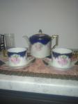 Austrougarski kobaltni set za čaj u dvoje