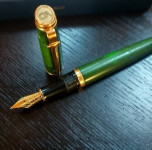 CARAN d'ACHE EQUINOX GREEN 18 kt nalivpero