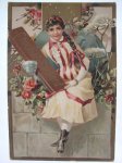 CHOCOLAT SUCHARD ,NEUCHATEL (SUISSE)-Karton kartica reklama 19.st.