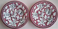 cvjetni zidni tanjuri - keramika Deruta majolica