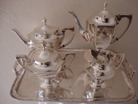 DERBY  S.P. CO. INTERNATIONALS  tea set silver plated/ čajnik servis