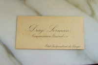 Dragutin Lerman (1863-1918) posjetnica, upravitelj Konga