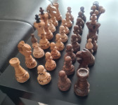 DRVENE rezbarene šah figure