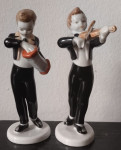 dva svirača - porculanske figure