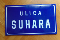 Emajlirana ulična tabla 50 x 30 cm  Očuvana