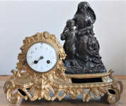 francuski barokni sat sa figurama 3