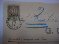 G. CLEVA 31.12.1894. TRIESTE - Dokumenat sa žigom i markicom 1kr.