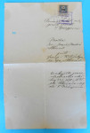 GJURGJEVAC (ĐURĐEVAC) stari dokument sa taksenom markom iz 1911. god.