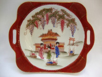 JAPANSKA POSUDA NIPPON - Bombonjera Oko 1930. Porculan ručno oslikan