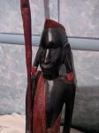 Drveni kip afričkog Maasai ratnika, ebanovina, ručni rad, unikat
