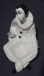 KLAUN .. Antique Pierrot Man Porcelain Figurine Original