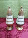 Komplet za sol i papar - mesing i sedef - rijetko