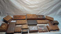 Komplet unikatnih starih drvenih kutija
