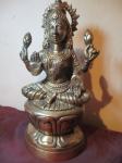 Lakshmi, božica sreće i obilja, skulptura bronca, visina 20 cm, 1225 g