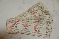 Originalne karte sa Woodstocka iz 1969 RARITET!