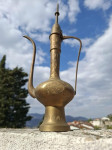 Orijentalni ibrik čajnik od mesinga (Aftaba / Surhi) ručno graviran