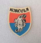 Platnena oznaka Korčula - Tisak na platnu - Ex JU oznaka