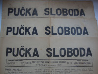 PUČKA SLOBODA,LIST HRVATSKE PUČKE NAPREDNE STRANKE SPLIT,22rujna1909
