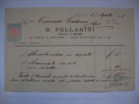 R.PELLARINI 1895. Trieste -K.K.RECHNUNGS - STEMPEL - Dokument