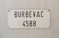 Registarska Pločica - Registarska Tablica - Đurđevac  Veča 36.5 x 16cm