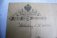 REICH-KRIEGES-MINESTRUM - AUSTRO UGARSKA 1895. DOKUMEN - PISMO