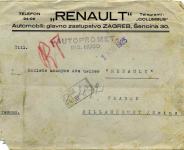 Renault prvo zastupstvo u Zagrebu 1925. godine - rijedak dokument