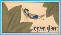 REVE D'OR (Pariz) antikna art-deco parfemska kartica 1930s Parfem Moda
