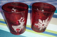 rubin čaše sa graviranim uzorkom