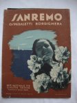 SAN REMO - OSPEDALETTI -BORDIGHERA .1937.XV. FERROVIE DELLO STATO