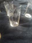 Secesijske kristalne čaše , komplet