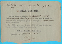 ŠIBENIK dokument iz 1878.g. za DOMENICO ŠPIRO ARTALE * Nikola Tommaseo