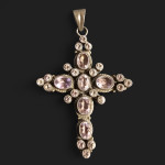 SREBRENI KRIŽ SA 26 AMETISTA