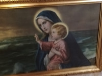 Stara Crkvena Slika Marija sa Isusom