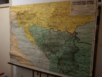 Stara karta, Jugoslavenske zemlje u 19om i početkom 20 vijeka, iz 1955