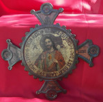 Stara limena tabla "Srce Isusovo" iz doba Austrougarske