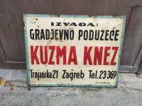 Stara metalna reklama Zagreb