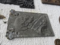 stari metalni reljef-Masaryk (26 x 16 cm)