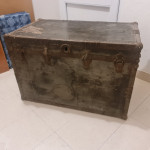 Starinski putni kovceg drveni