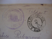 Staro pismo putovalo iz Konjica za Makarsku Feld post konjic i k.u.k.